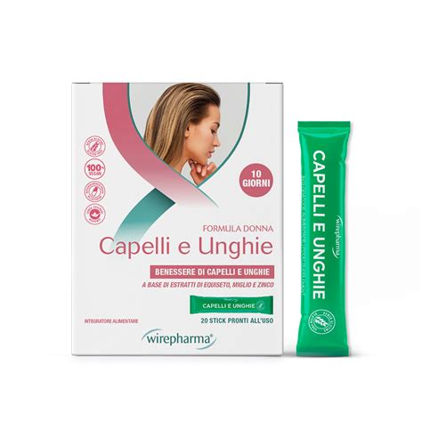 Infografica con i principali ingredienti e i loro benefici per capelli e unghie