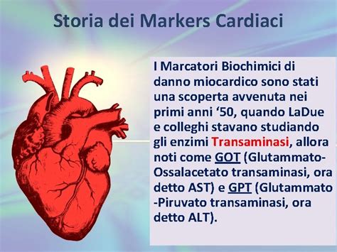 Infografica sui principali marcatori di danno cardiaco