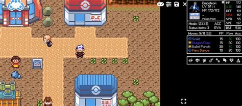 Schermata di una Gara Pokémon