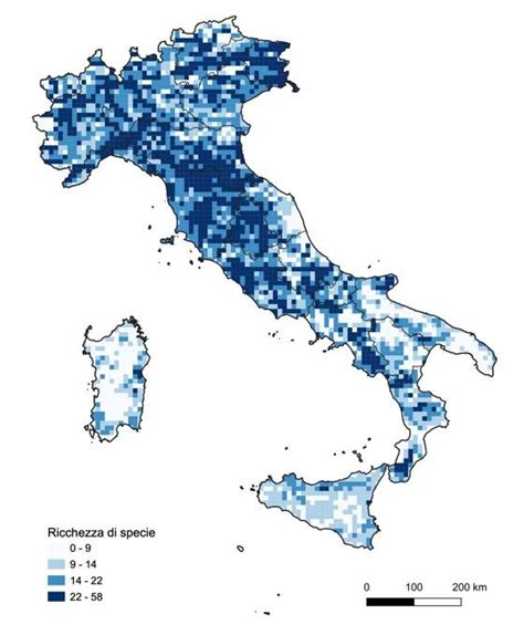 Mappa della distribuzione geografica della Berberis Aristata