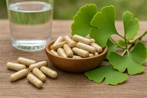 Schema dei principi attivi del Ginkgo Biloba