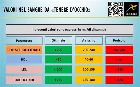 Schema del sistema cardiovascolare e dei livelli di colesterolo