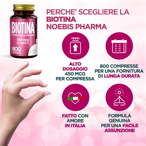 Infografica sui benefici della biotina per capelli, pelle e unghie