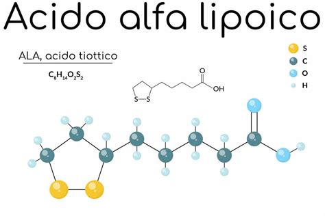 Molecola di acido alfa-lipoico