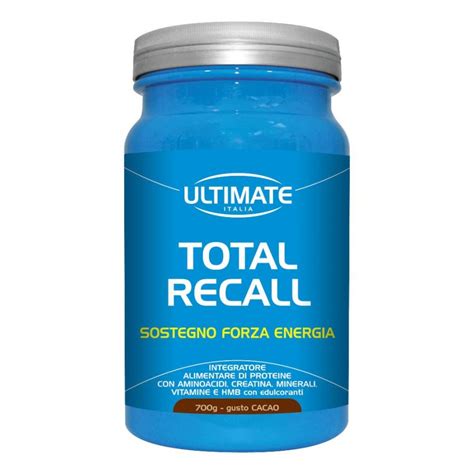 Immagine del barattolo di Vita Al Top Ultimate Total Recall Cacao 700g.