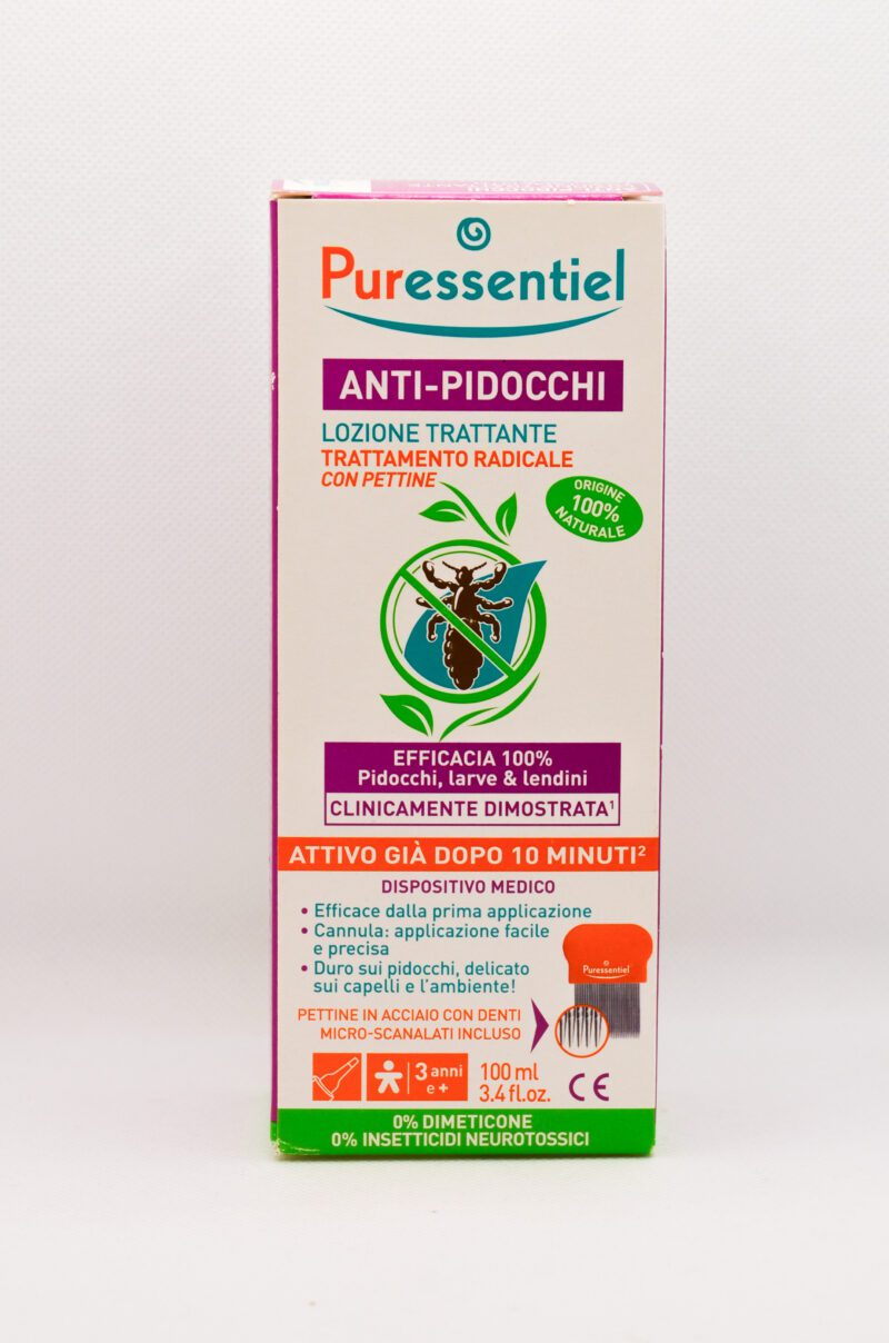 Puressentiel Lozione Trattante Anti Pidocchi Trattamento Radicale 100 ml  con Pettine